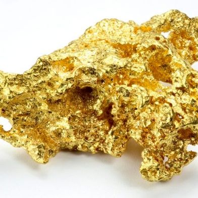 Gold bleibt in der Regel blank und glänzend, auch wenn rüdeste Bedingungen herrschen. Dass man das Edelmetall aber durchaus – wenn auch unter Aufwand – dazu bringen kann, mit anderen Elementen zu reagieren, haben jetzt Forscher bewiesen. Heraus kam Goldhydrid. (Bild: Nuggeteer)