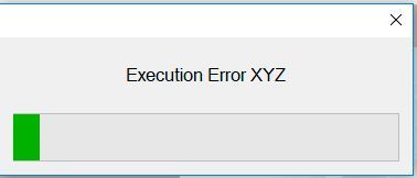 Nach einigen Sekunden erscheint ein Fehler (Execution-Error), da irgendetwas schief gegangen ist. Eventuell ist auch nur die Ransomware-Attacke im Hintergrund erfolgreich abgeschlossen worden, oder vertrauliche Daten wurden gestohlen. (Dombach)
