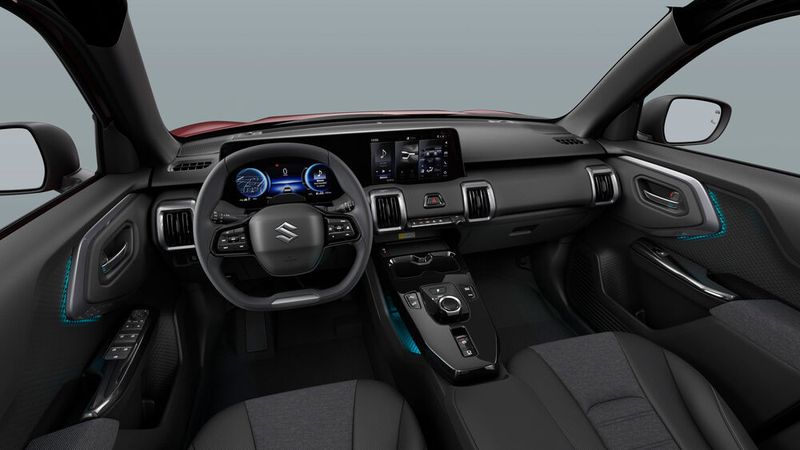 Innen kommt der Suzuki eher klassisch daher. (Bild: Suzuki)