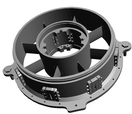Prüfobjekt: Für einen Kunden sollten CNC-gefertigte Innen- und Außenringe einer Turbinenschaufelprüfanlage auf Maßhaltigkeit geprüft werden. (Lometec)