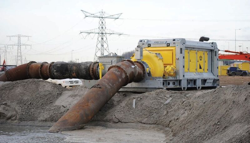 The compact and lightweight BA-C500S11 pump unit during operation. (Picture: BBA Pumps)