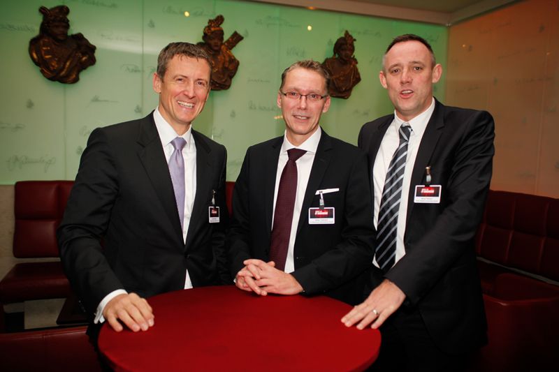 Uwe Neumeier, Actebis Peacock, mit Stefan Tiefenthal, LG, und Bernd Tillmann, Tarox (Archiv: Vogel Business Media)