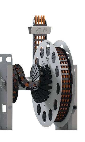 Für kurze Auszugslängen: Die e-spool mini. (Bild: igus)