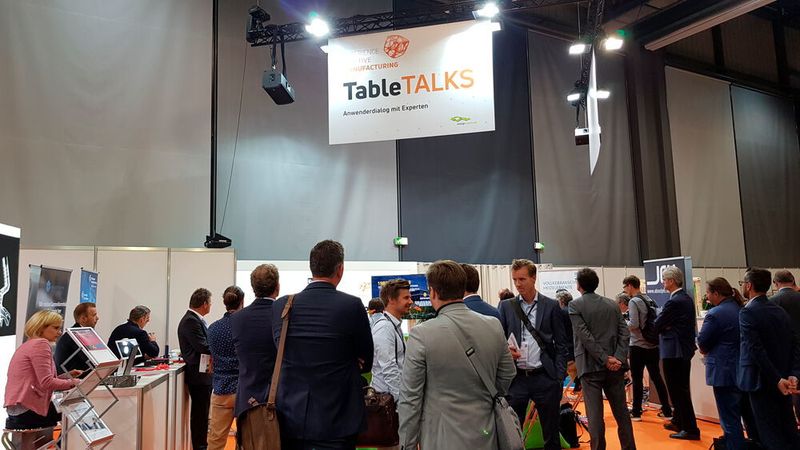 Bei den AM Table Talks teilten Unternehmen ihre Erfahrungen aus der Anwendersicht mit EAM-Besuchern. (D.Quitter/konstruktionspraxis)