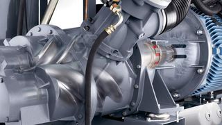 Einen Blick aufs Schraubenprofil werfen einige Hersteller, um dadurch die Energieeffizienz ihrer Kompressoren zu verbessern. Bild: Atlas Copco (Archiv: Vogel Business Media)