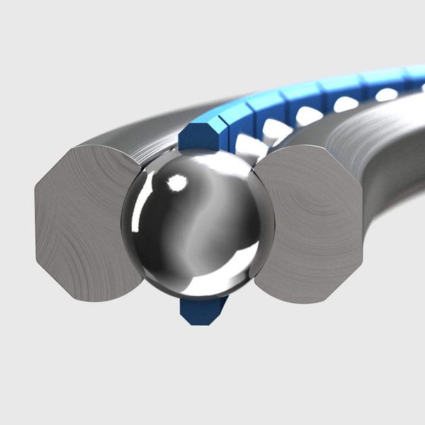 Beispiel für den Einbau des Lagerelements LEG:  Der geteilte Außenring der umschließenden Konstruktion erlaubt die Einstellung des Drehwiderstandes. (Archiv: Vogel Business Media)