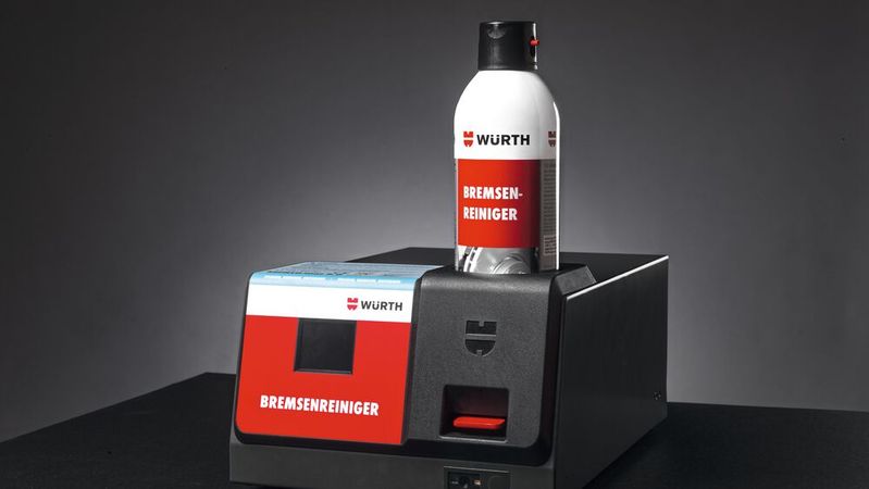 Mit dem Refillomat von Würth lassen sich Sprühflaschen wiederbefüllen und so vielfach nutzen.(Bild:  Würth)