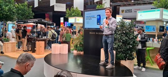 Im „German Park“ auf dem Web Summit 2025 war die Bundesrepublik mit mehr als sechzig Startups vertreten.(Bild:  Martins/Kobylinska)