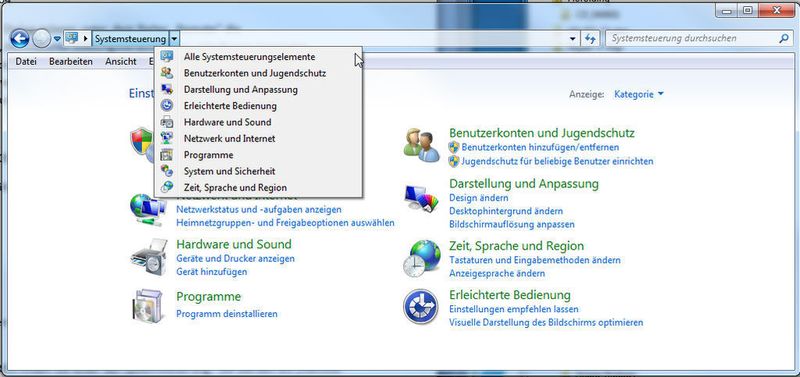 ... so erweitern Sie nun die Anzeige um „Alle Systemsteuerungselemente“. (Archiv: Vogel Business Media)
