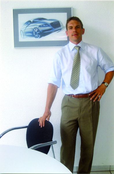 Die Stromlinienform von Audi passt zur Dynamik von Sven Brust. (Archiv: Vogel Business Media)