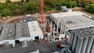 Ein Blick aus der Vogelperspektive auf die Baustelle. (Bild: Renolit)