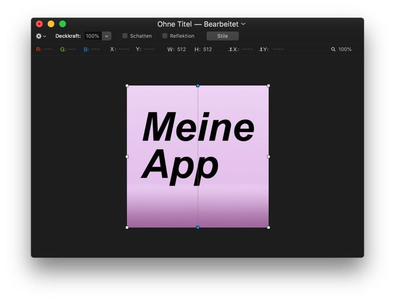Ein App-Icon kann mit jeder Bildbearbeitung erstellt werden. (Rentrop)