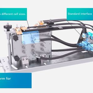 Aufbau der Standardbauweise für prismatische Zellen.(Bild:  AVL Deutschland GmbH)