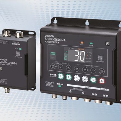 The new S8NR power supply series from Omron covers a power range of 90 to 600 W at 24 V DC. (Source: Omron)