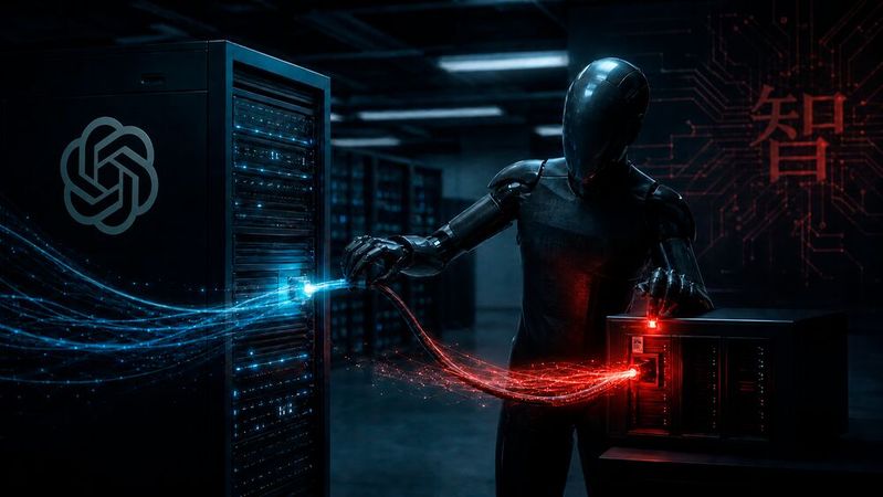 OpenAI wirft Akteuren aus dem Umfeld von Moonshot AI vor, Modellfähigkeiten durch systematische Abfragen abgeschöpft zu haben.(Bild:  KI-generiert)