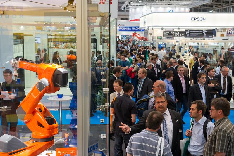 Rückblick: Impressionen von der Automatica 2012. (Bild: Messe München)