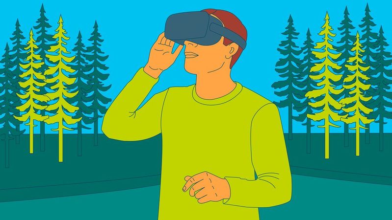 Auch virtuelle Naturerlebnisse zeigen einer Studie zufolge positive Wirkungen.(Bild:  MPI für Bildungsforschung)