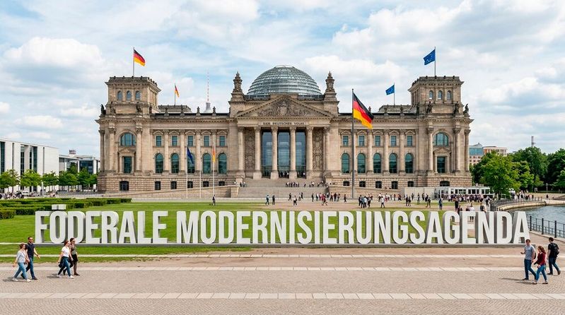 Die „Föderale Modernisierungsagenda“ wurde 2025 beschlossen.(Bild:  Gemini / KI-generiert)