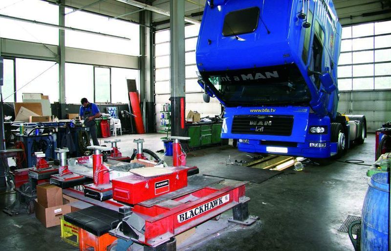 Die Führerhausrichtbank wird nur selten gebraucht. (Archiv: Vogel Business Media)