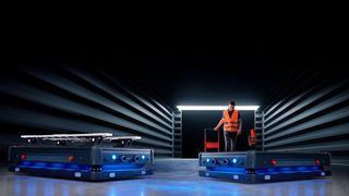 An seinem Leipziger Standort hat DB Schenker schon AMR von Gideon Brothers im Einsatz. Ohne Umbaumaßnahmen ist dort die Produktivität gestiegen. (Gideon Brothers)