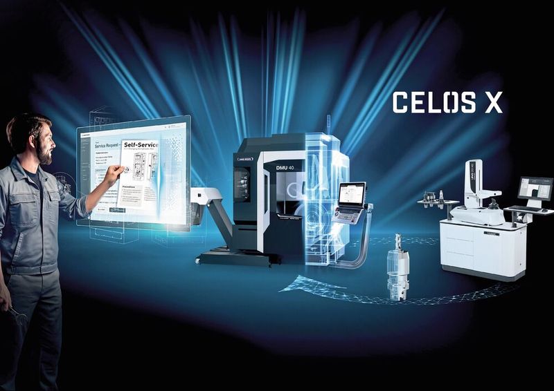 Auf dem Open House Pfronten werden alle ausgestellten Maschinen mit der neuesten, optimierten Version der app-basierten Fertigungsplattform CELOS X ausgestattet sein und den hohen Grad an Konnektivität demonstrieren.  (Bild: DMG Mori)