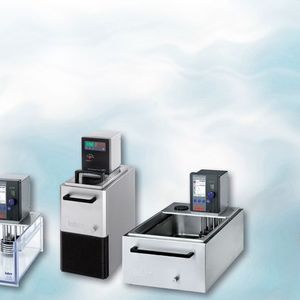 Abb. 2: Nützlich und erweiterbar: Huber bietet neben Temperiersystemen auch ein ausgereiftes Programm mit klassischen Wärme- und Kältethermostaten für das Labor. 