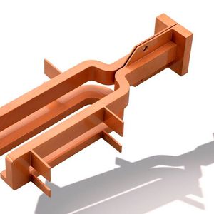 Diesen Induktor für den Einsatz in der Schweißtechnik fertigt FKM in Serie aus Reinkupfer in einer speziellen Verfahrensvariante des Lasersinterns.(Bild:  FKM Sintertechnik)