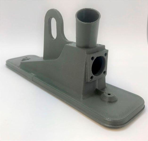 Lehvoss (Halle 12.1, Stand G109) stellt das flammbeständige Filament Luvocom 3F PEI 50236 GY für Anwendungen in der Bahnindustrie vor. Hier ein im FFF-Verfahren hergestellter Demonstrator.  (Bild: Lehvoss)