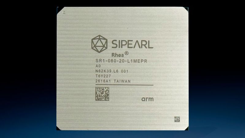 „Rhea1“ ist die erste Sipearl-CPU. Sie kommt noch in diesem Jahr auf dem Markt. (Bild:  Sipearl)