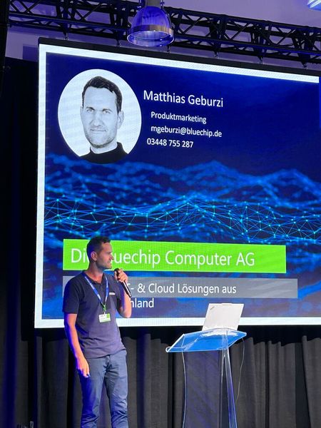 Matthias Geburzi (bluechip) hielt einen von mehreren informativen Vorträgen an diesem Tag. (Bild: Vogel IT-Medien)