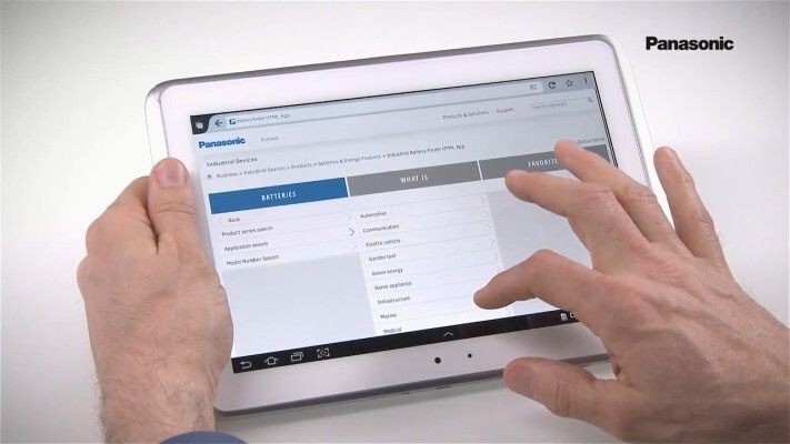 Hilft bei der Batterie-Suche: die Panasonic Battery Finder App gibt es nun auch für Smartphones, Tablets, Laptops und Desktops (Bild: Panasonic Industrial Devices)