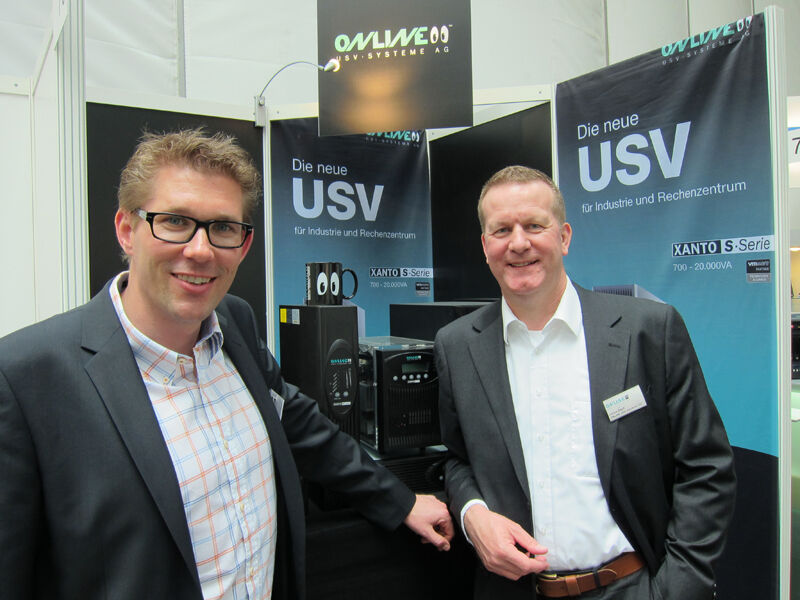 Sven Spitzley (l.) und Carlos Baart, Online USV (IT-BUSINESS)