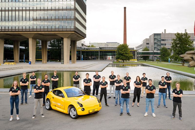 Gut 20 Studenten der TU Eindhoven haben an der Realisierung des Recycling-Stromers Luca mitgearbeitet.
