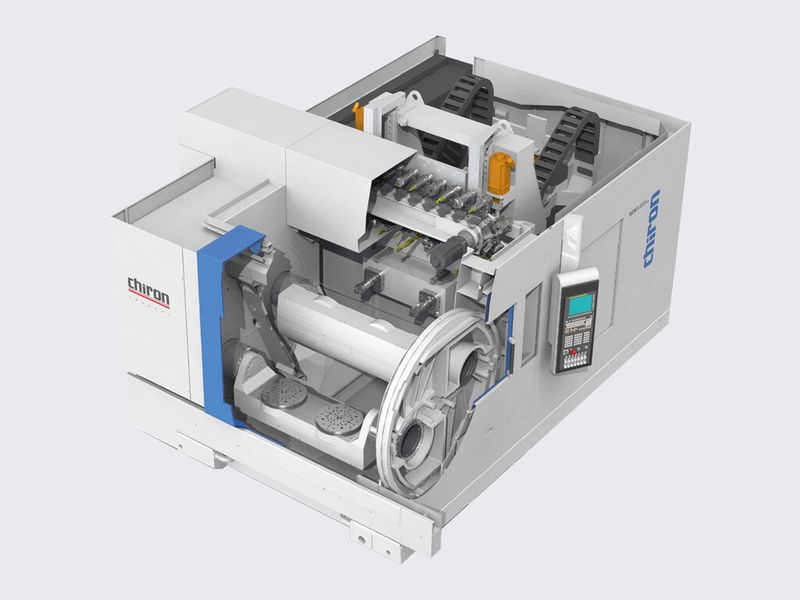 Mit der neuen Baureihe 26 zeigt Chiron sein erstes Horizontal-Bearbeitungszentrum. (Bild: Chiron)