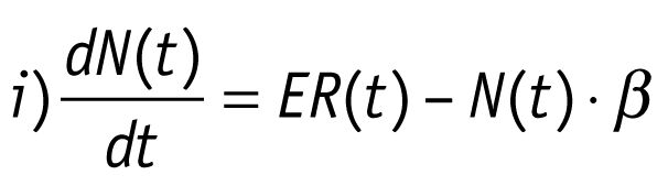 Formel i): Zusammenhang zwischen N(t) und ER(t) (Archiv: Vogel Business Media)