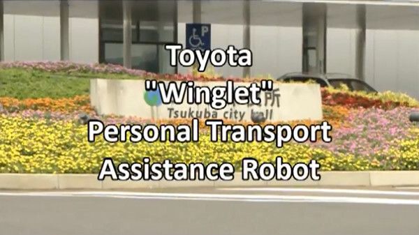 Das Elektro-Zweirad Winglet von Toyota als persönlicher Transport-Assistentz-Roboter (Toyota)