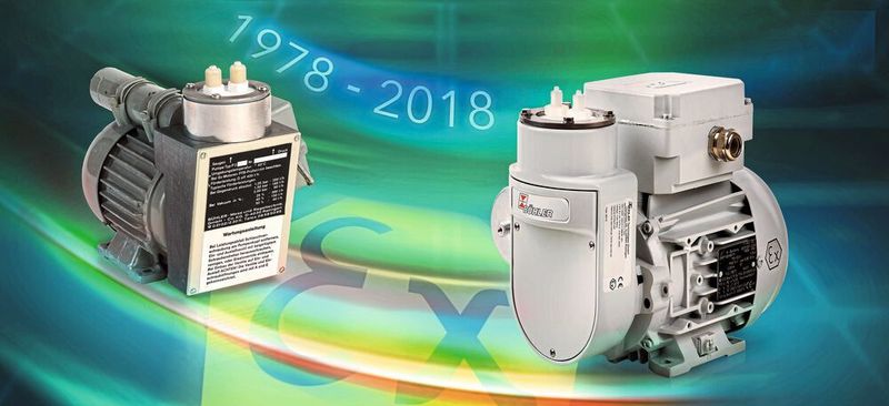 40 Jahre Atex Pumpen – Bühler Technologies feiert Jubiläum und bringt die Messgaspumpe P 2.2 Atex auf den Markt. (Bühler Technologies)