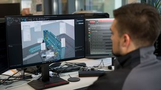 Die Entwicklung der großen Laserhybrid-Schweißanlage war für Fronius alles andere als einfach. Denn die Portalgigantin musste virtuell in Betrieb genommen werden, weil das physisch nicht möglich war. Geholfen hat einmal mehr das Tool Pathfinder von Fronius. (Bild: Fronius)