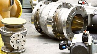 Das Stellventil BR01a DN 200 ist weltweit das größte PTFE-Regelventil. Zum Einsatz kommt es vor allem in der chemischen Industrie. Das Ventil regelt den Durchfluss von hochaggressiven oder ätzenden Flüssigkeiten oder Gasen, beispielsweise bei der Chlorherstellung. (Pfeiffer Chemie-Armaturenbau)