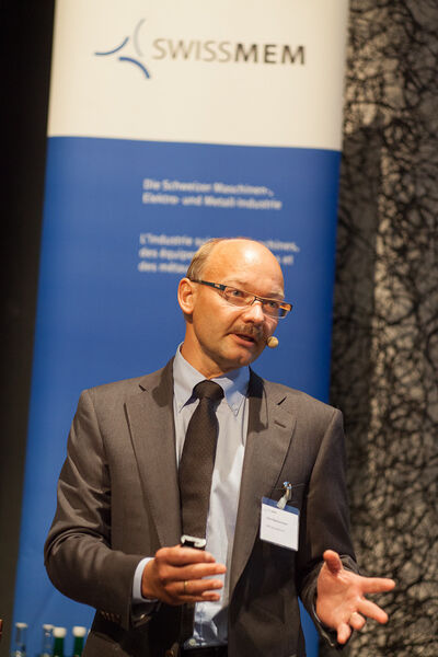 Einmal jährlich treffen sich  zum Swissmem-Symposium sich die Entscheider der MEM-Industrie. (Bild: Markus Senn)
