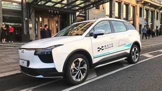 Batterie-elektrisch und mit integrierter Brennstoffzelle auf Methanolbasis: Aiways zeigt auf der China International Import Expo 2019 seine Idee der Elektromobilität. (Aiways)