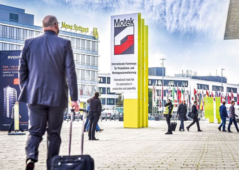 Impulsgeber für neue Projekte und Partnerschafte: Vom 06. bis 08. Oktober 2026 trifft sich die Produktionsbranche in Stuttgart auf der Motek und Bondexpo.  (Bild: P. E. Schall)
