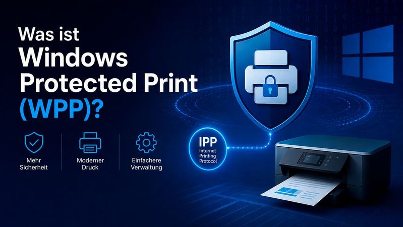Windows Protected Print ist eine Sicherheitskonfiguration für die Windows-Druckplattform, die die Sicherheitsrisiken durch fehleranfällige Druckertreiber von Drittanbietern reduziert.(Bild:  ChatGPT / KI-generiert)