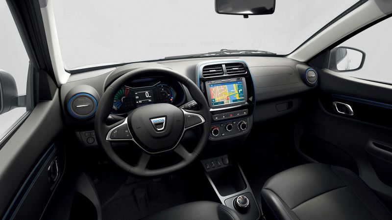 Gegen Aufpreis wird es den Spring mit Infotainmentsystem und großem Touchscreen geben. (Bild: Renault)