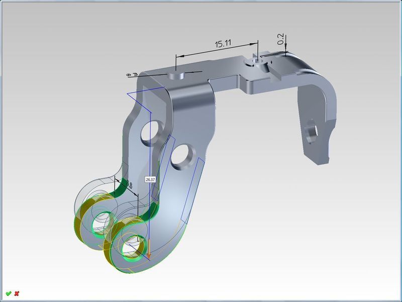 Ändern durch Hinzufügen intelligenter 3D-Bemaßungen, sowohl an Original- als auch an importierten Modellen. (Archiv: Vogel Business Media)