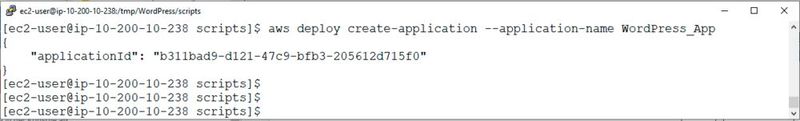 Das Erstellen einer Applikation in CodeDeploy.