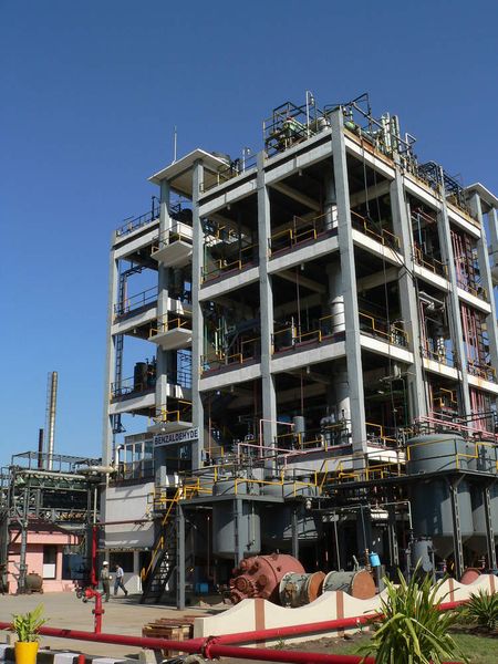 Benzahldehyd-Fabrik der indischen Gwalior Chemical in Nagda  (Bild: Lanxess)