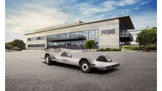 Die skalierbare und modulare P7-Architektur von REE wurde für elektrische Lastwagen, Schulbusse, begehbare Transporter und Lieferwagen entwickelt. (Bild: REE)