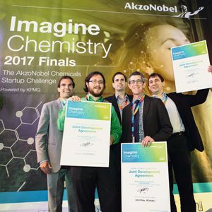 The winners (l to r): Hertig, Minty, Austin, Helman and Sanderson