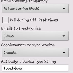 Novell ZENworks Mobile Management: innerhalb der virtuellen Maschine bildet das ActiveSync Device Touchdown von NitroDesk verschiedene Kommunikationsfunktionen ab. Hier einige Beispiele.